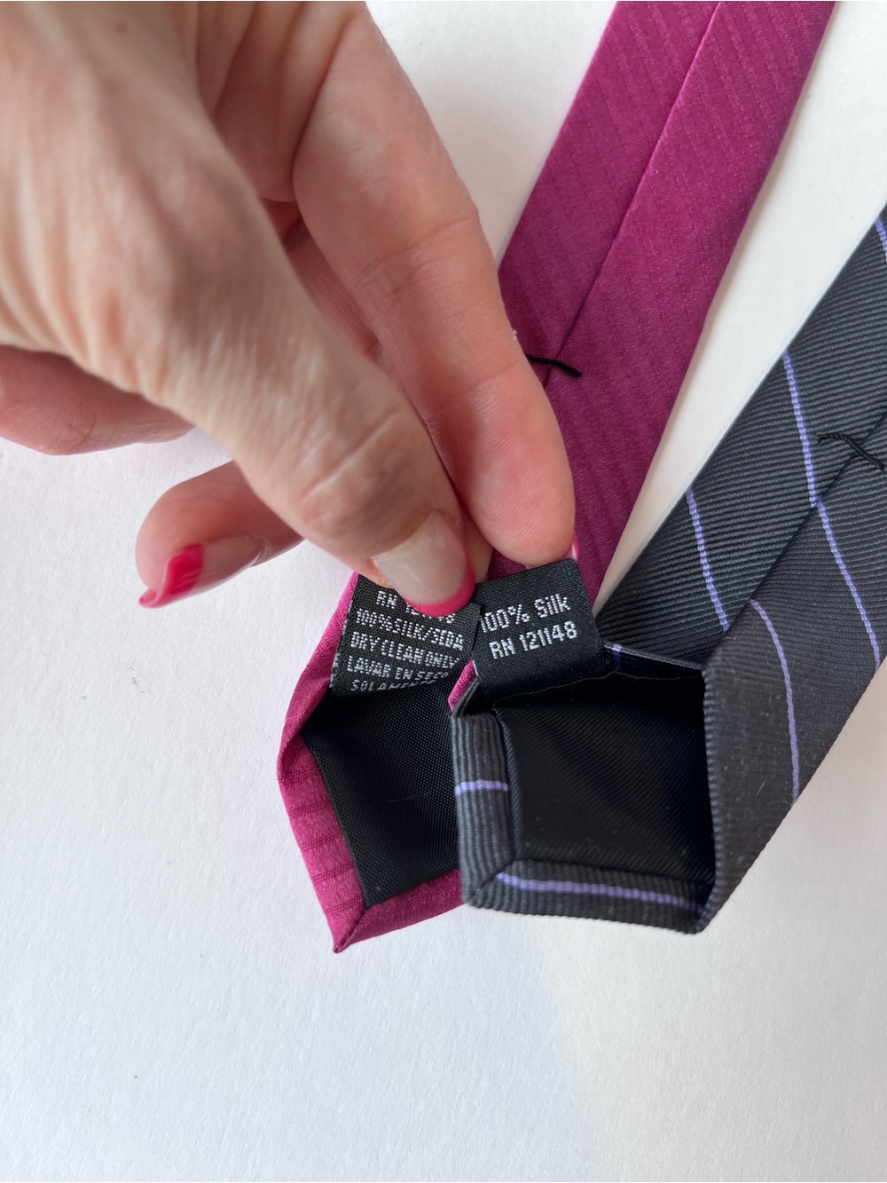 Upcycled Obi Belt Men’s Silk Tie - Picture 6 of 7